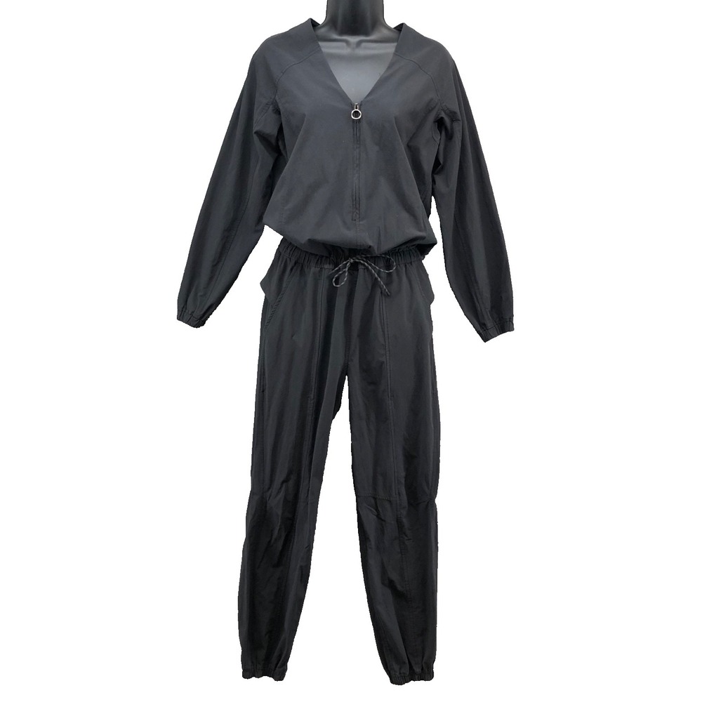 Lululemon Dynamic Days Jumpsuit Black Womens 4 Active Athleisure Stretch Comfort